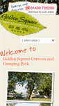 Mobile Screenshot of goldensquarecaravanpark.com